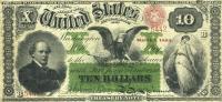 p285 from United States: 10 Dollars from 1864